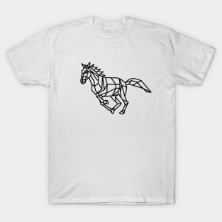 Geometric Origami Horse T-Shirt